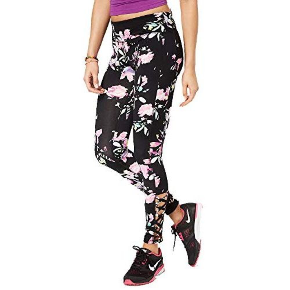 Material Girl Active Juniors Spring Bloom Caged Leggings